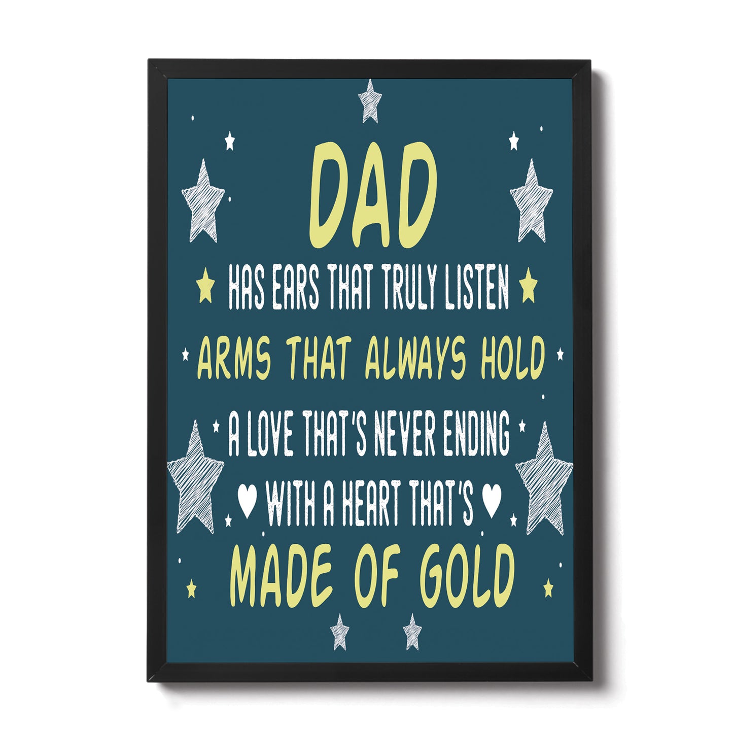 Dad Gifts For Him Framed Print Dad Birthday Gifts Dad Christmas