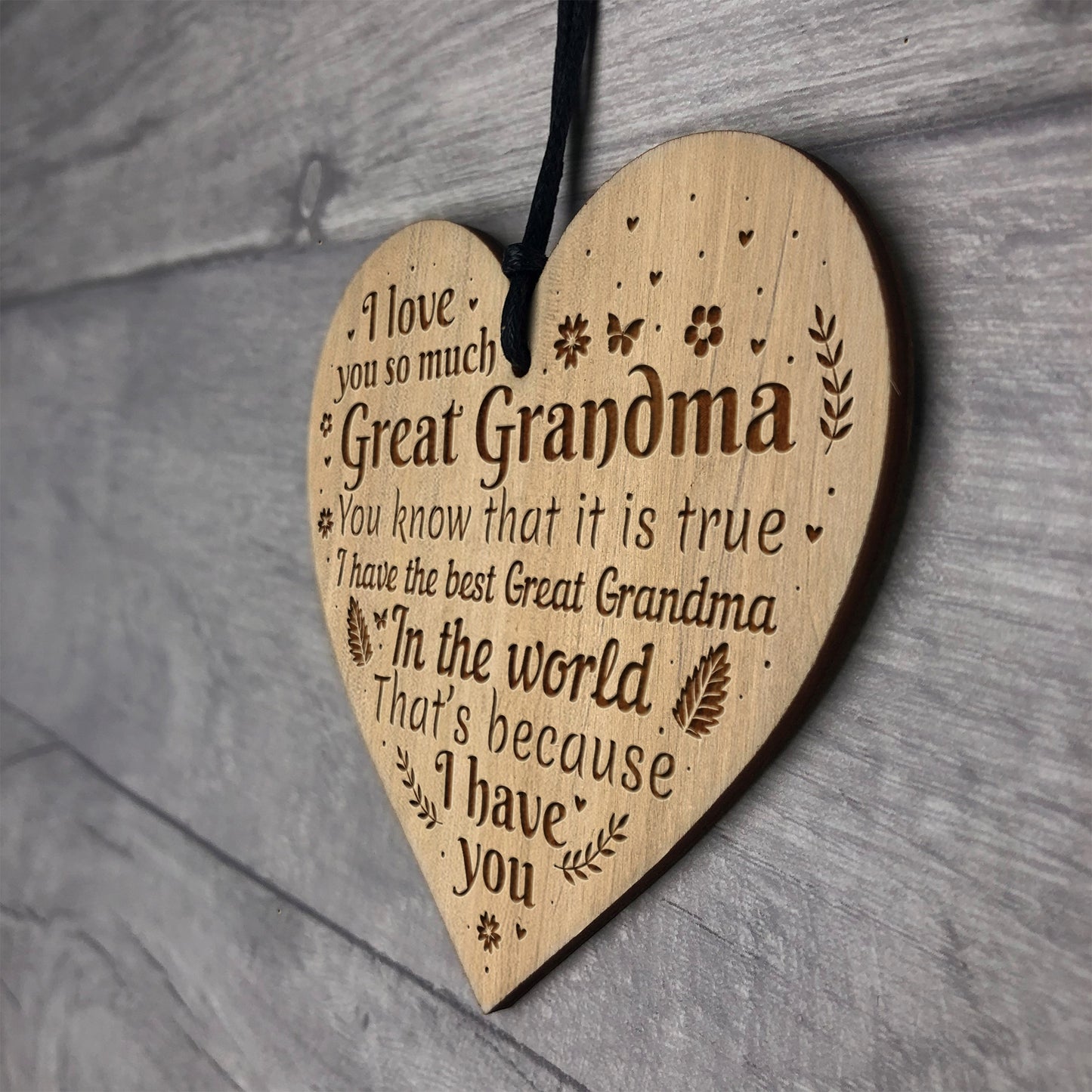 Great Grandma Gift Thank You Birthday Christmas Gift Engraved