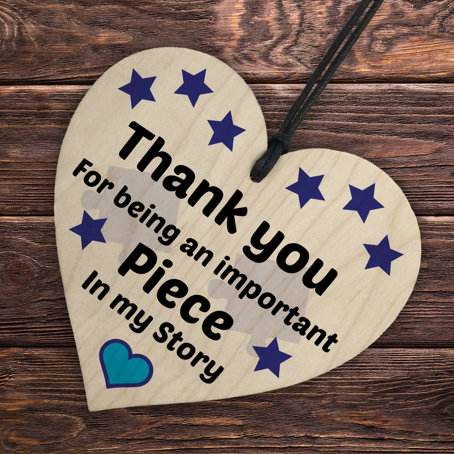 Gift For Teacher THANK YOU Gift Wooden Heart Leaving School