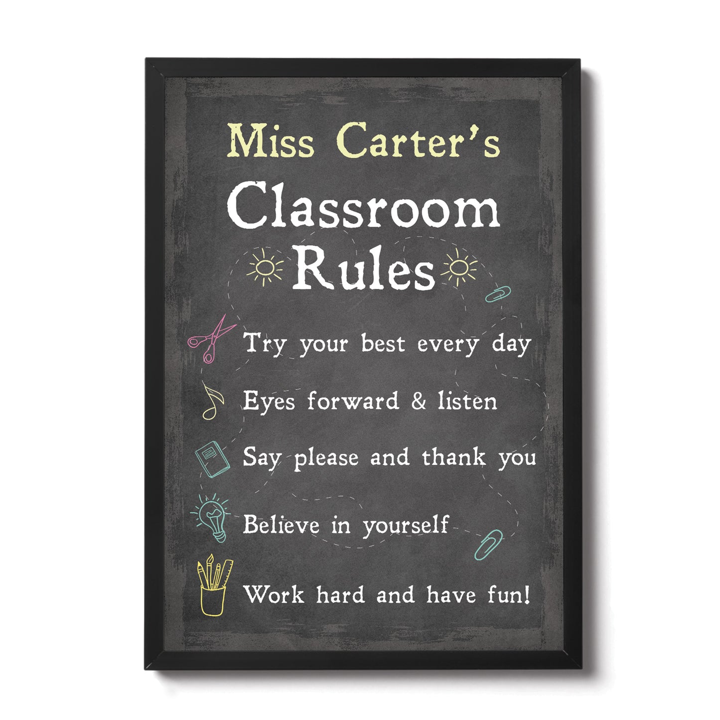 Classroom Sign For Teacher Gift Personalised Nursery Pre School