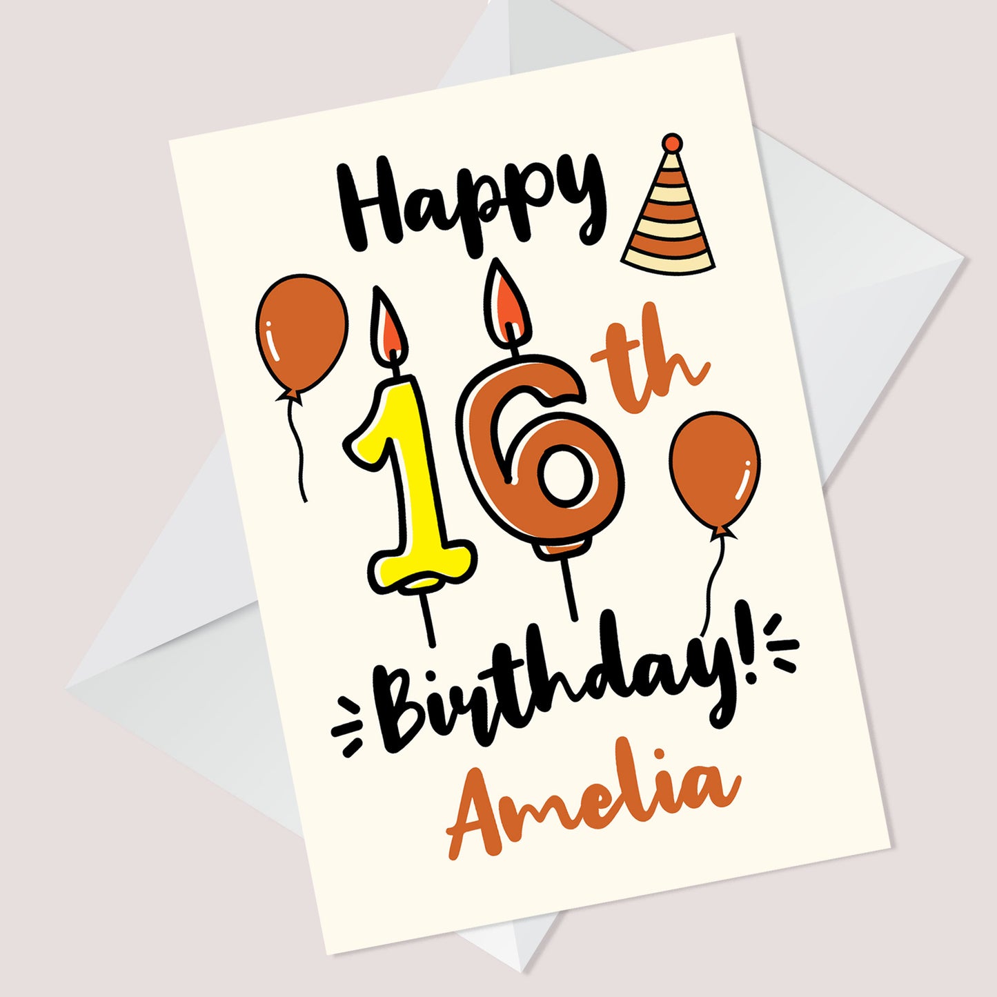 16th Birthday Card Boy Girl Personalised Card For Son Daughter