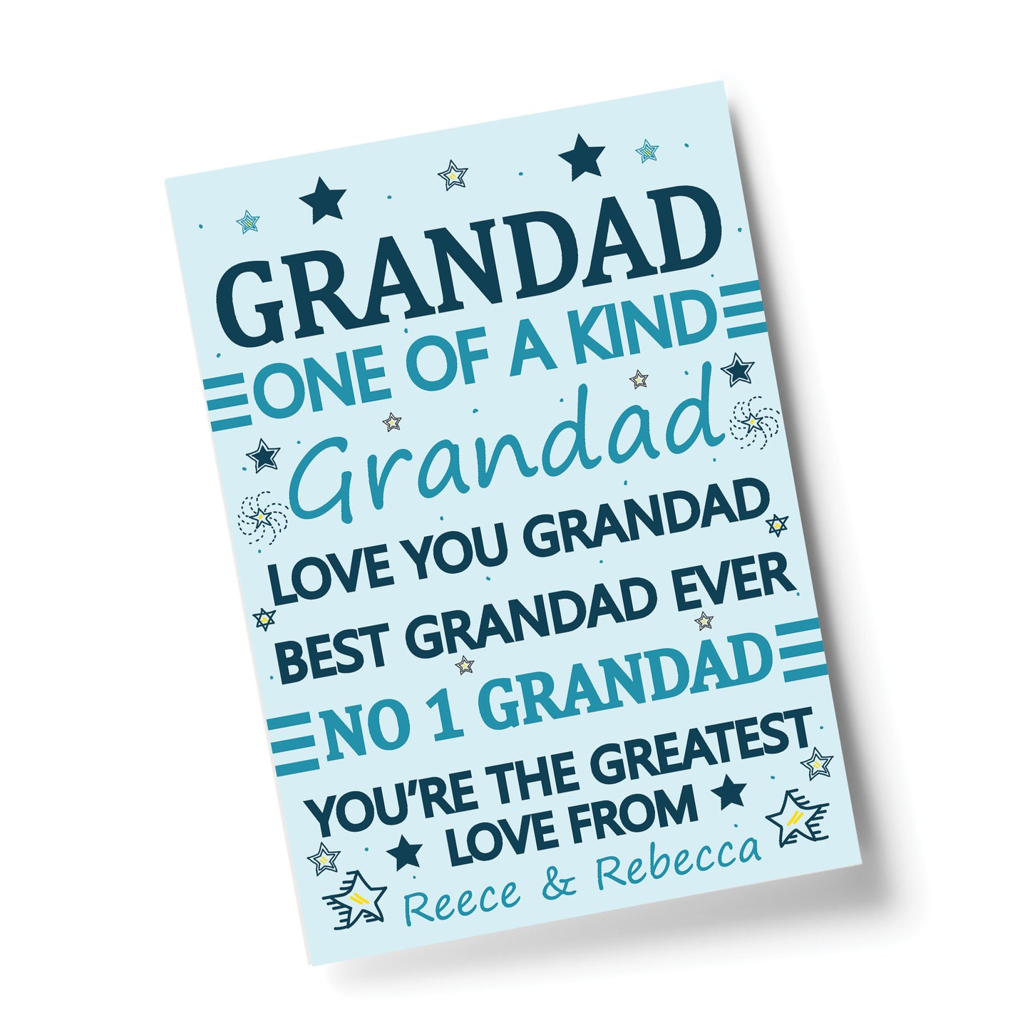 Fathers Day Gift For Grandad Print Gift For Grandad