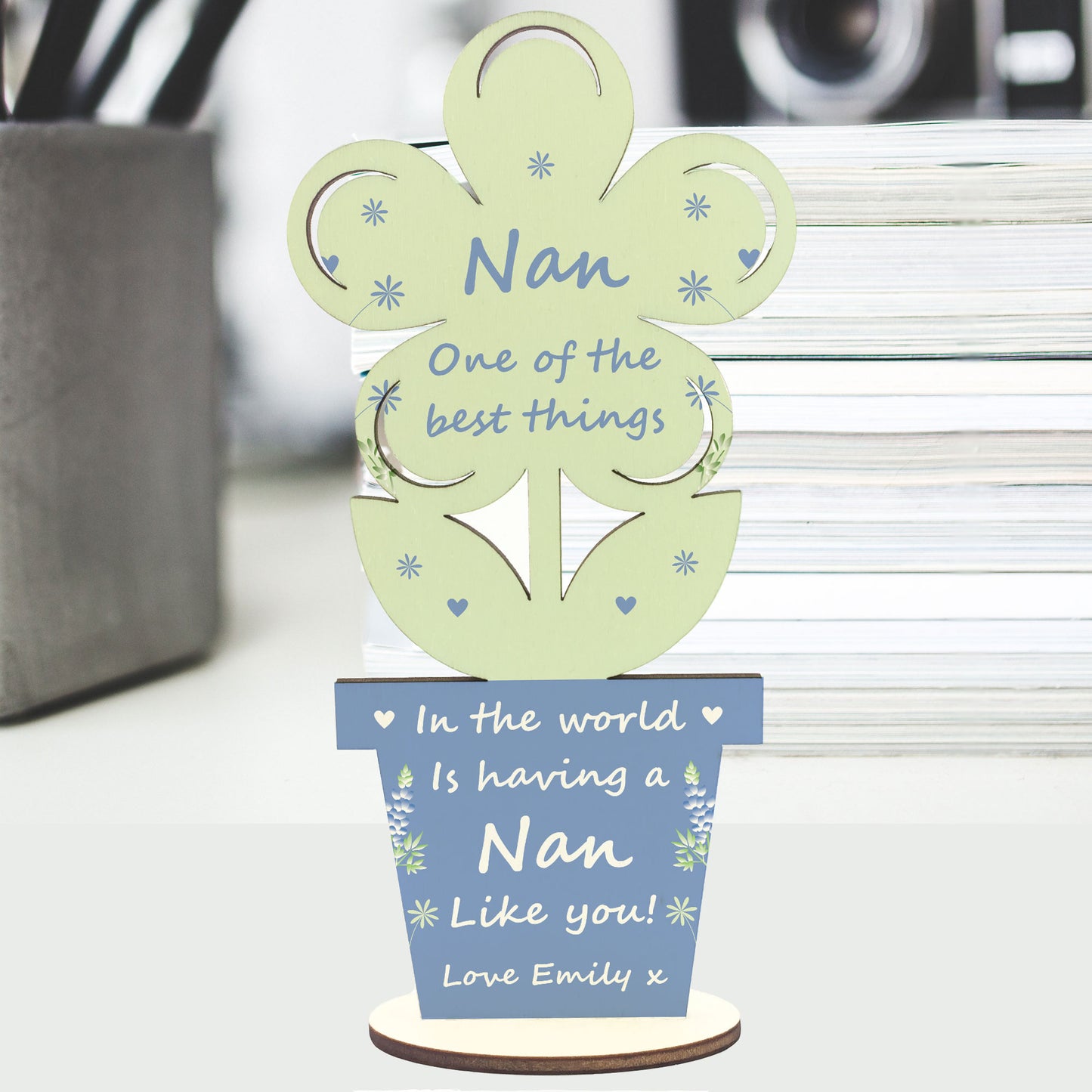 Mothers Day Gift For Nan Personalised Flower From Grandchild
