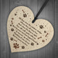 Handmade Pet Memorial Plaque For Dog Wood Heart Memorial Bauble