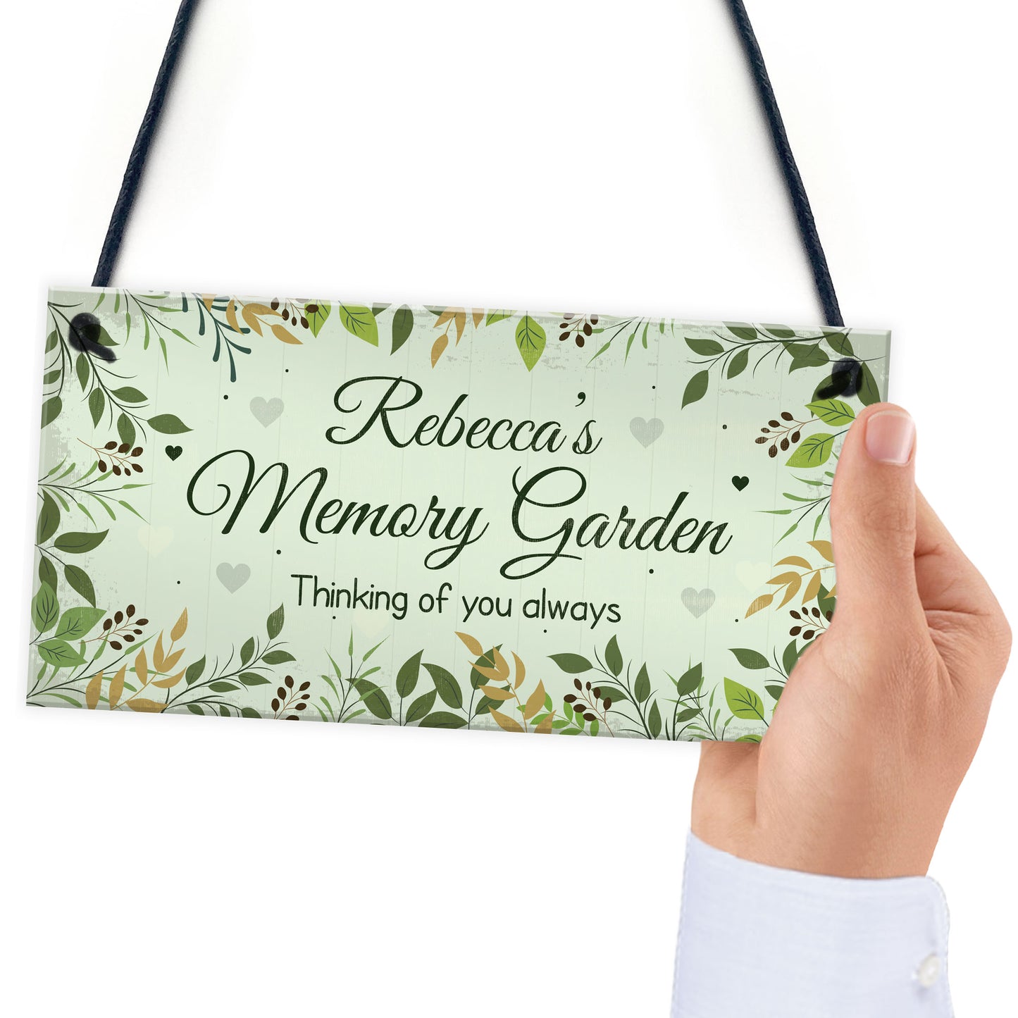 Memory Garden Sign Personalised Memorial Gift For Summer House