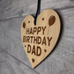 Birthday Gift For Dad Engraved Heart 30th 40th 50th Birthday