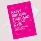 Hilarious FUNNY 50th Birthday Cards For Women Her Hot Flushes