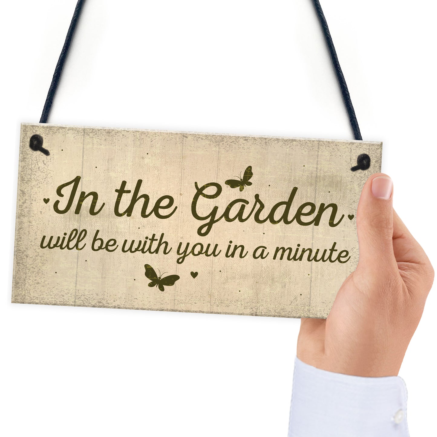 In The Garden Novelty Door Plaque Summer House Sign Garden GIFT