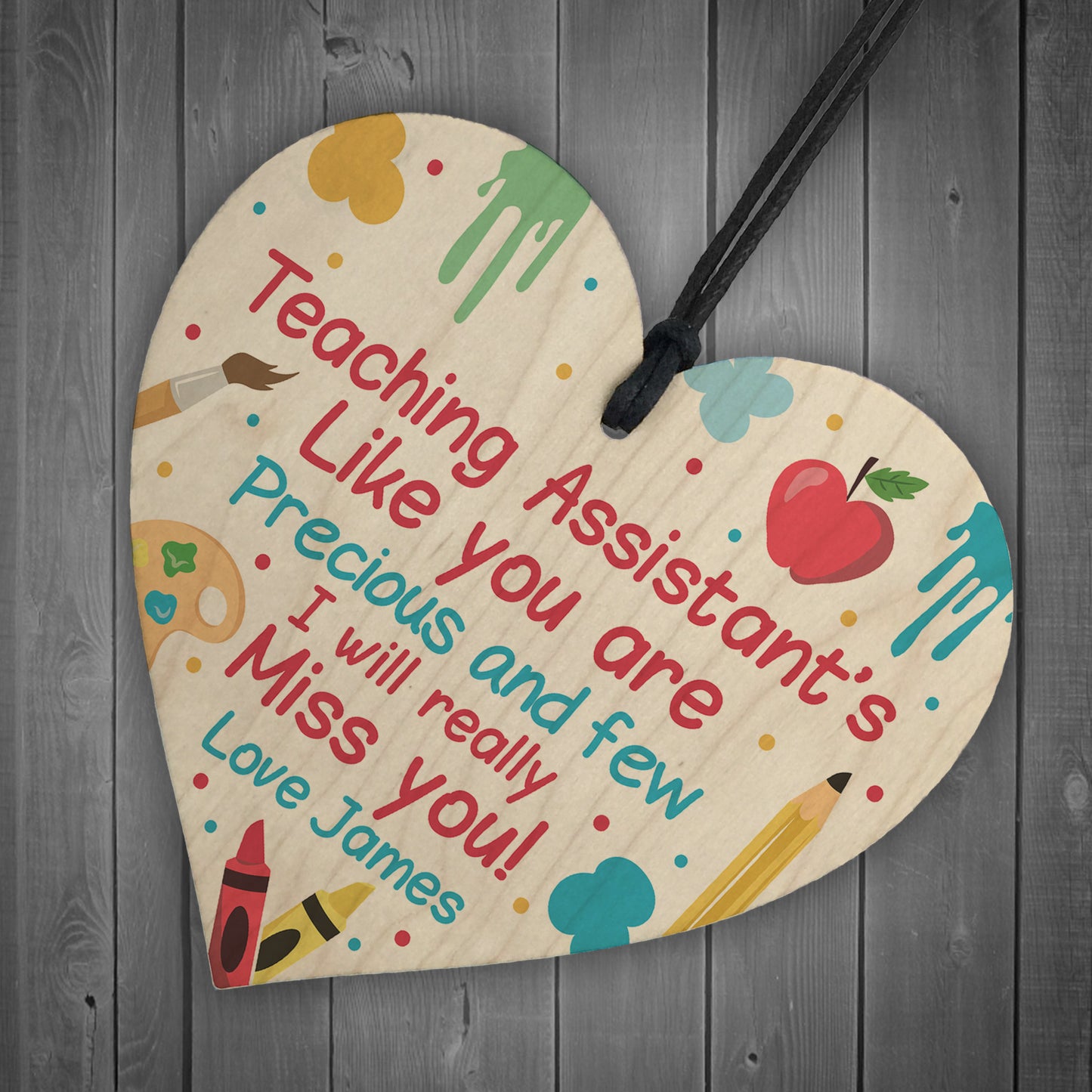 Personalised Thank you Teaching Assistant Gift Poem School