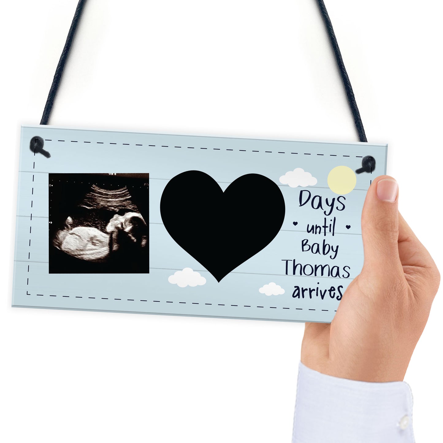 PERSONALISED Scan Picture Sign Countdown Chalkboard Sign