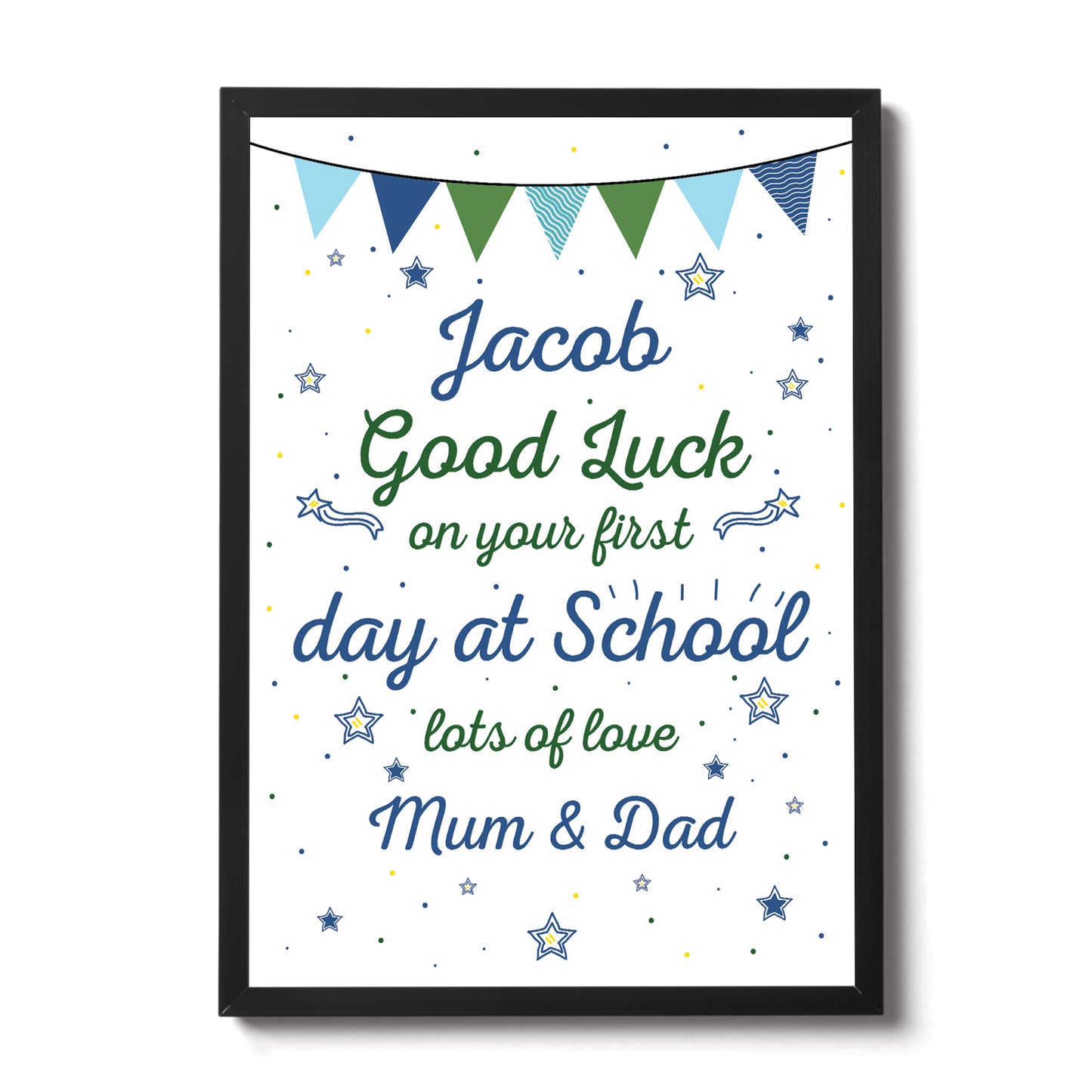 Personalised Nursery Gift Good Luck First Day at School Gift