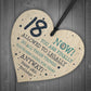 Funny 18th Birthday Gift Hanging Wood Heart Daughter Son Gifts