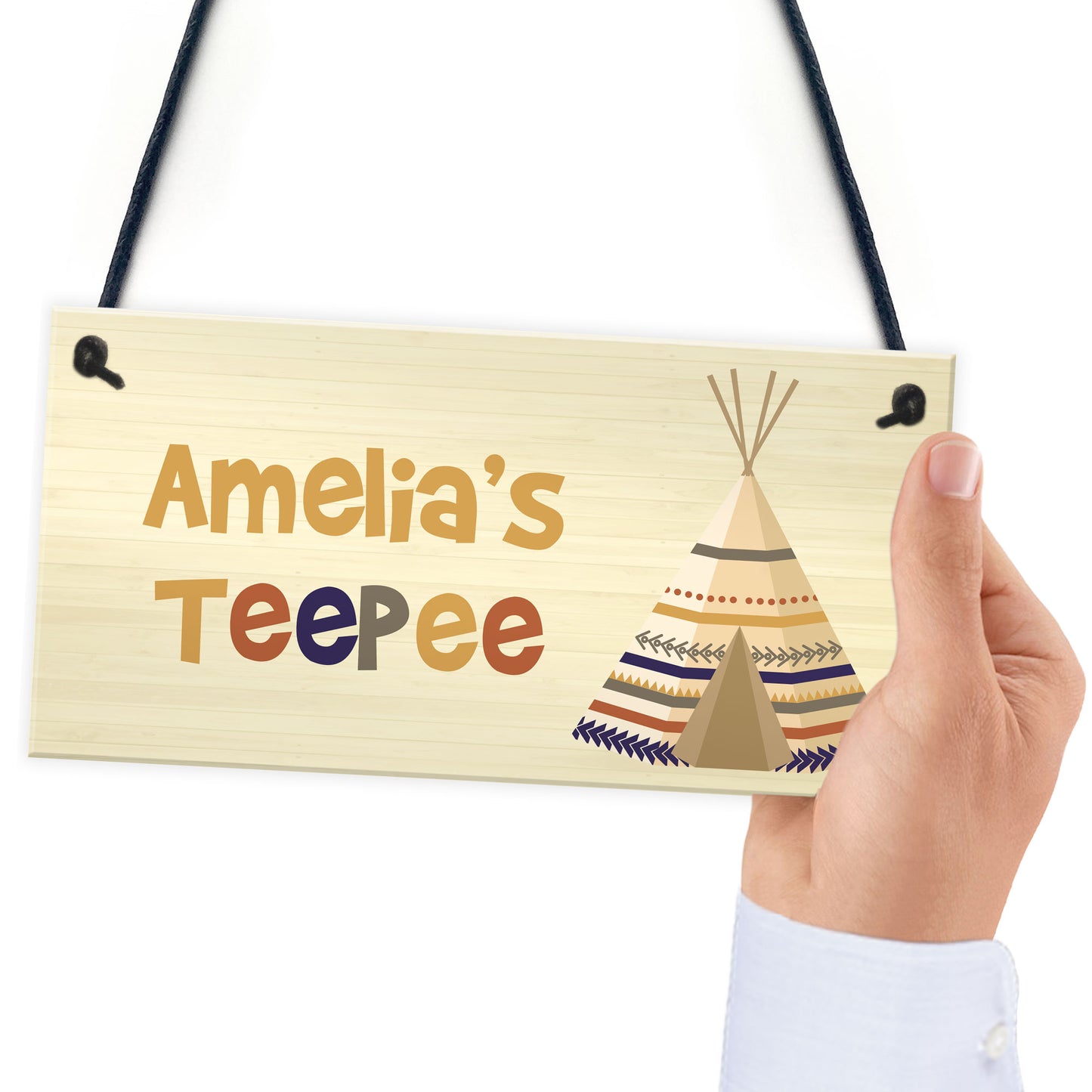 PERSONALISED Teepee Playhouse Den Home Decor Sign Gift