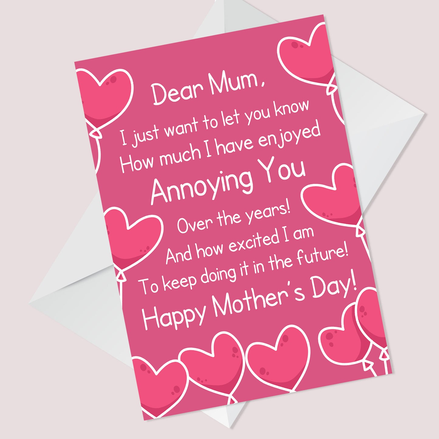 Rude Mothers Day Card For Mum Funny Card From Son Daughter