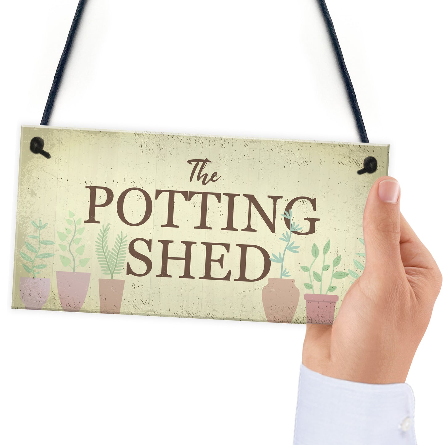 The Potting Shed Plaque Garden Greenhouse Sign Dad Grandad Mum