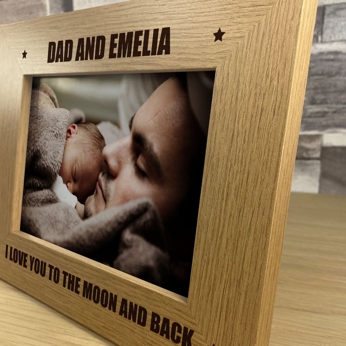 Personalised Photo Frame Unique Fathers Day Gift, Birthday Gift