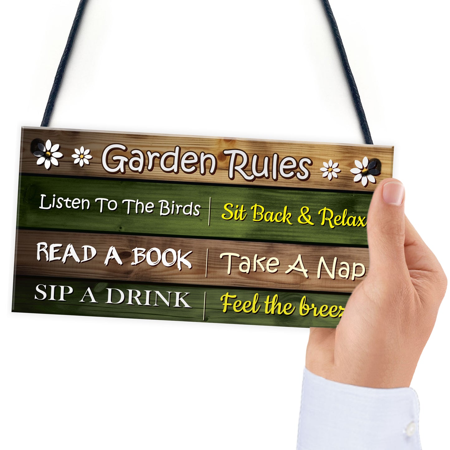 Garden Rules Sign Outdoor Garden Shed Plaques Funny Outdoors