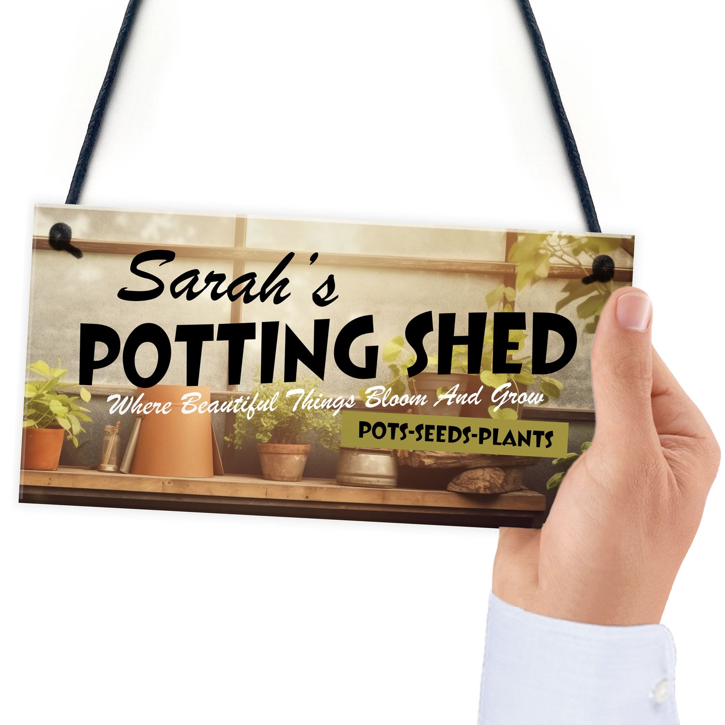 PERSONALISED Potting Shed Sign Greenhouse Sign For Garden