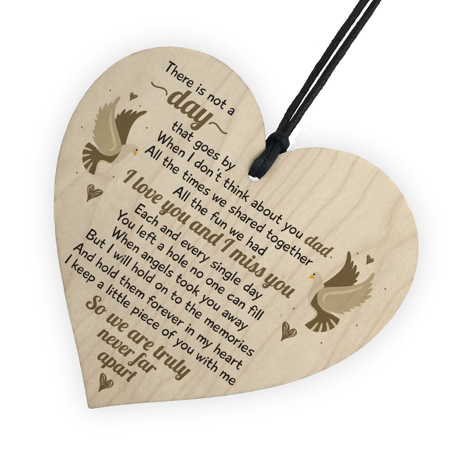 I Miss You Home Grave Garden Memorial Wooden Heart In Memory