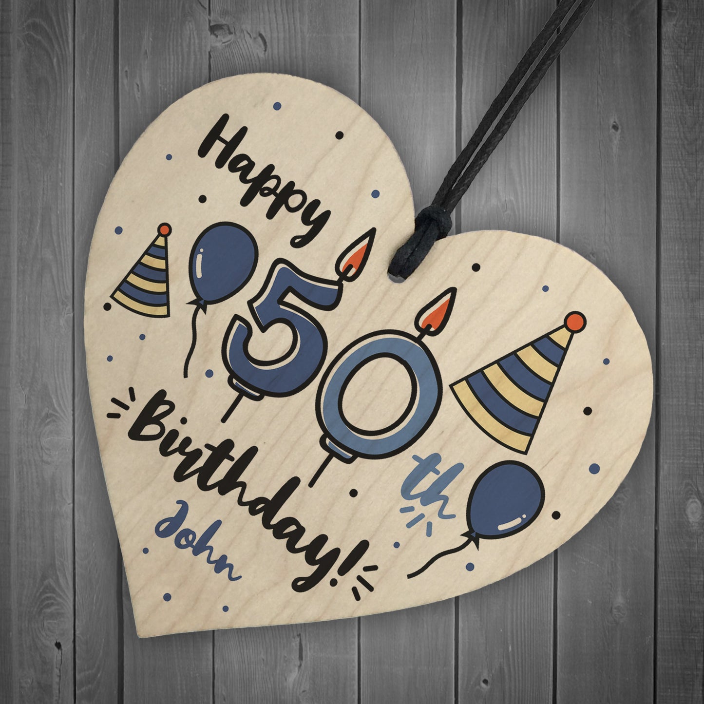 Quirky Personalised 50th Birthday Gift For Him Her Mum Dad