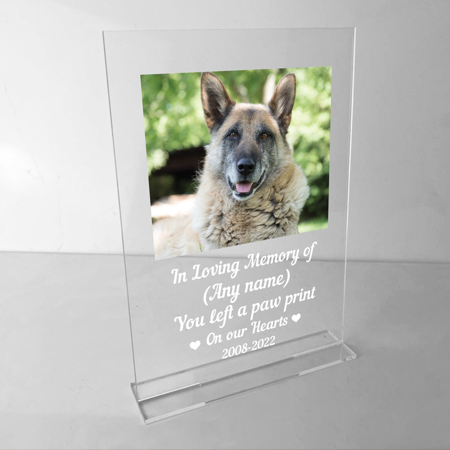 Personalised Memorial Gift Plaque For Dog Cat Pet Rememberance