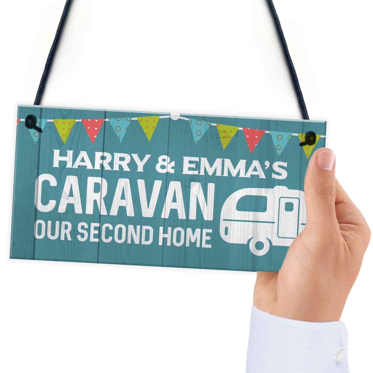 Personalised Caravan Sign Bunting Caravan Accessories Home Decor