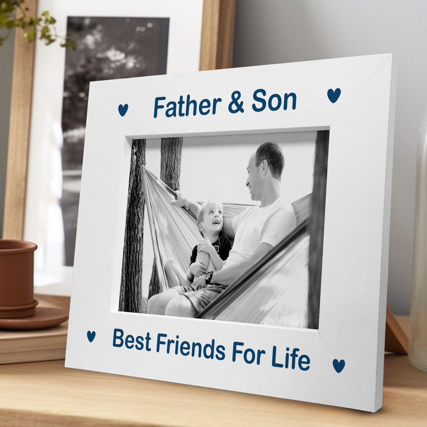 Father And Son Gift Photo Frame Fathers Day Gift Birthday Gift