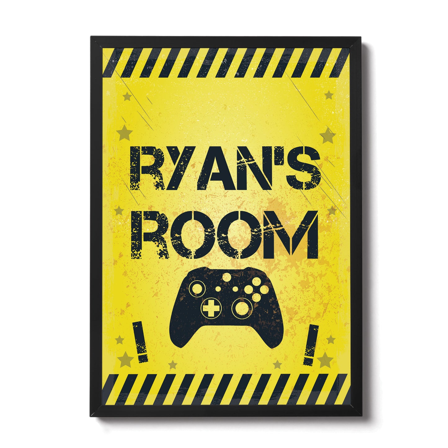 Personalised Bedroom Sign Print For Wall Boys Bedroom Decor Xbox