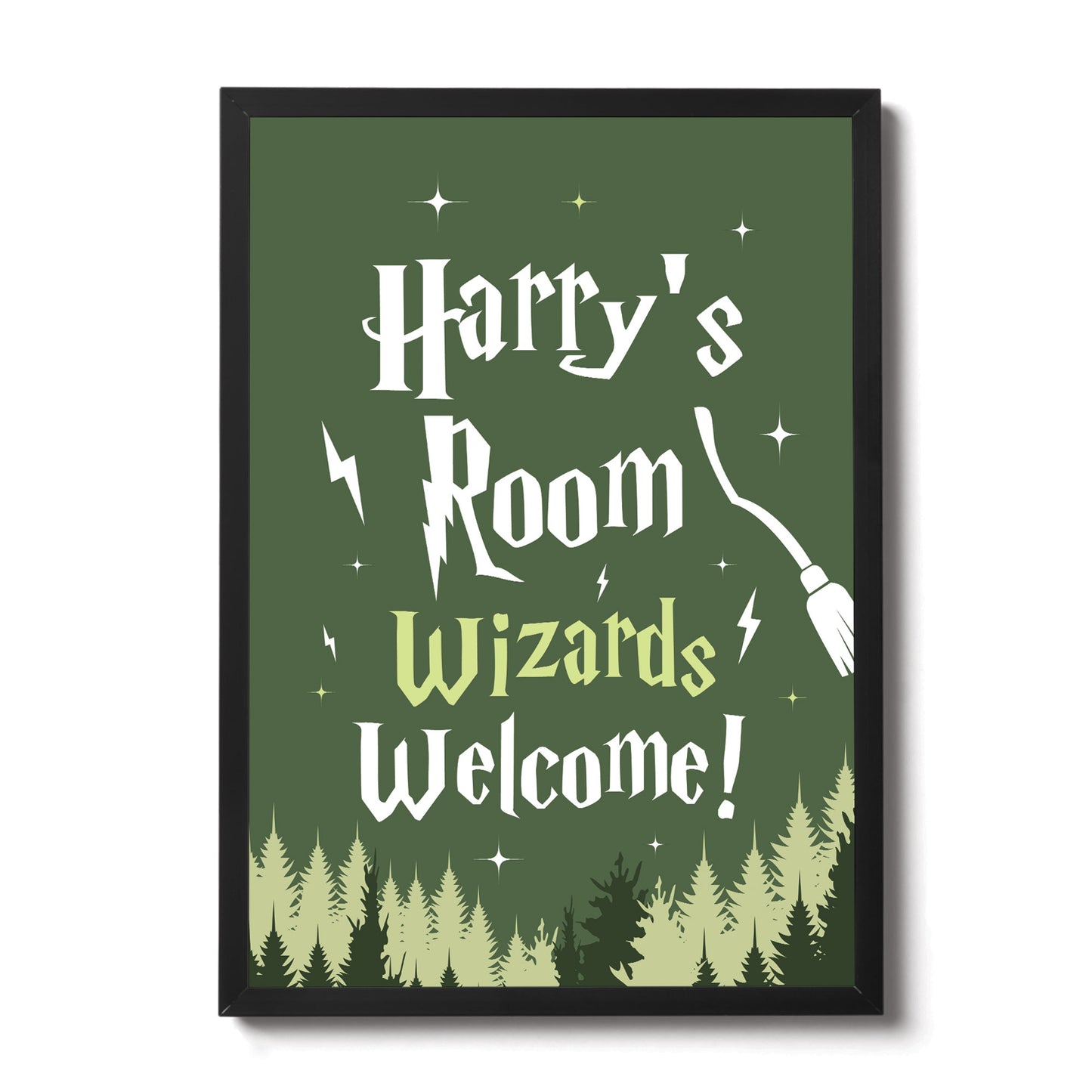 Personalised Boys Bedroom Sign Harry Boy Bedroom Wall Art Potter