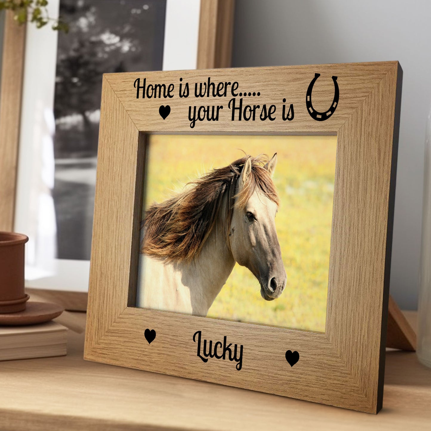 Personalised Photo Frame For Horse Pony Pet Gift Horse Gifts