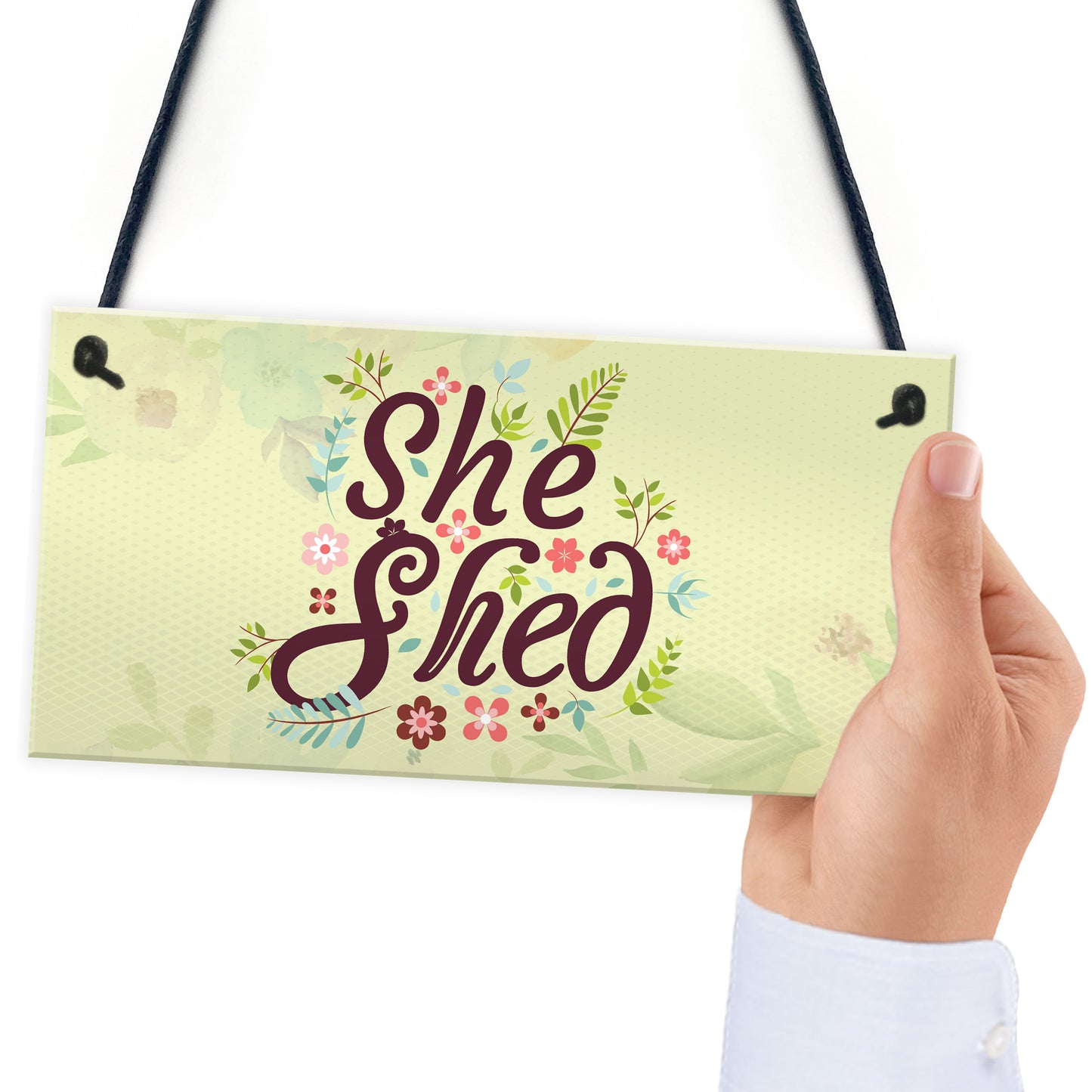 She Shed Garden Woman Cave Mum Sister Friendship Gift Plaque