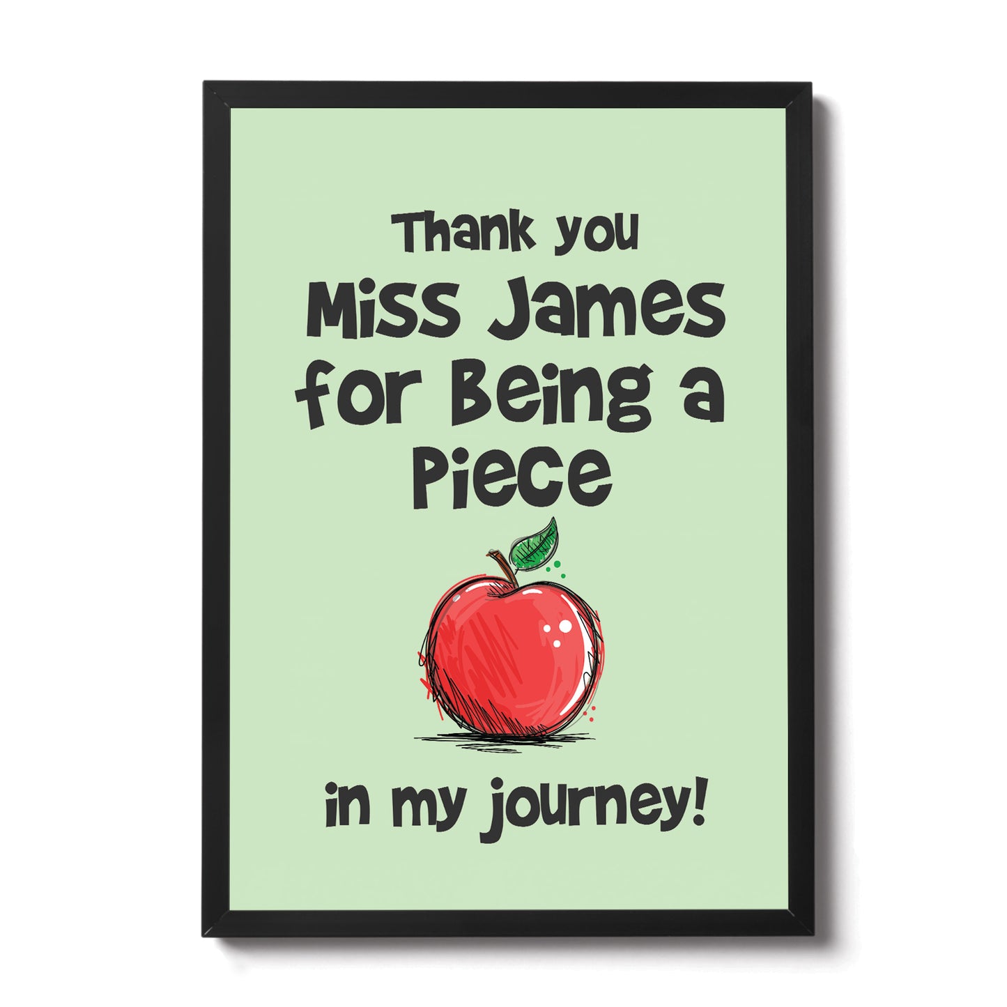 Framed Teacher Print Thank You Gift For Teacher Assistant