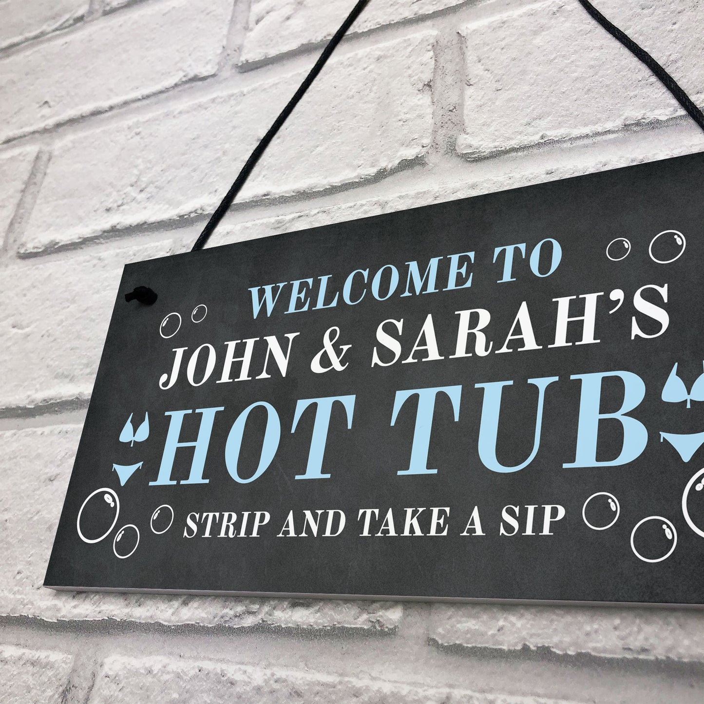 Hot Tub Sign Personalised Home Decor Hot Tub Accessories