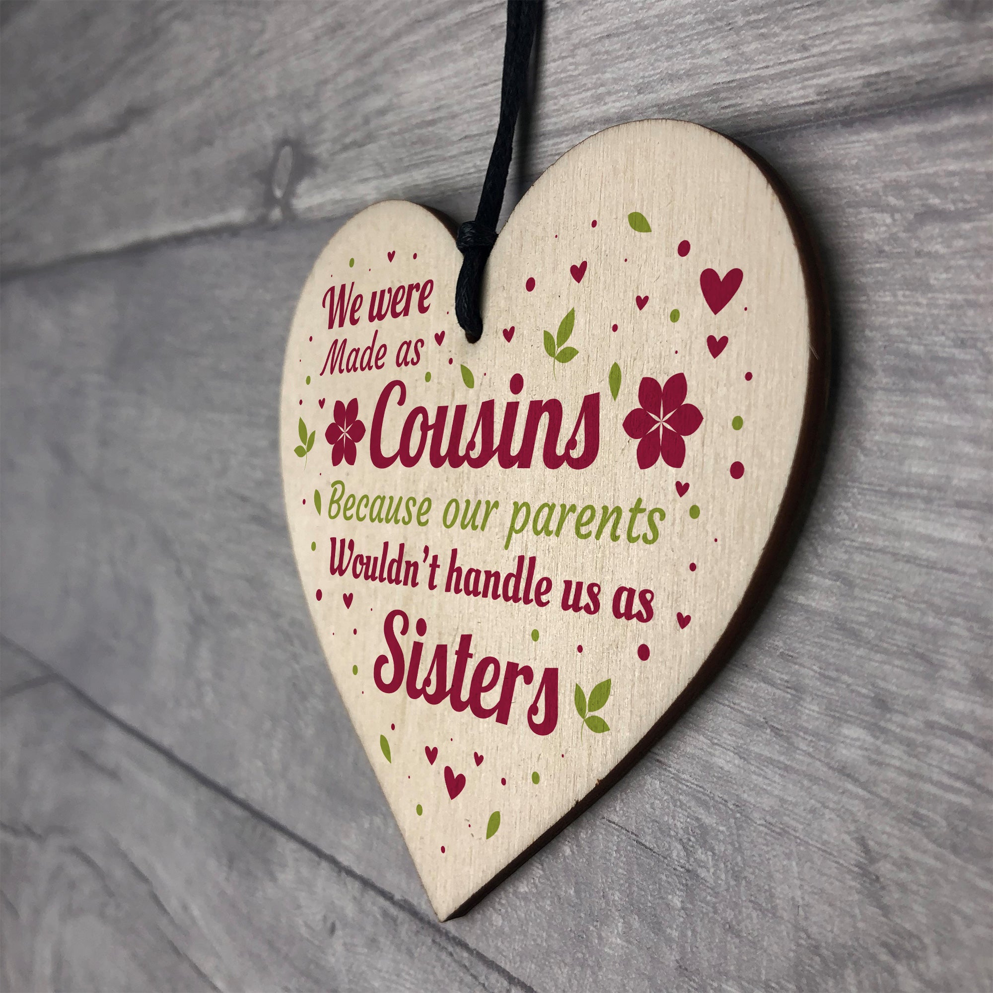 Buy Cousin Gift, Friendship Gift, Personalised Ceramic Heart Ornament,  Cousins Birthday, Christmas Gift, Sister Gift, Cousin Quote, Best Friends  Online in India - Etsy