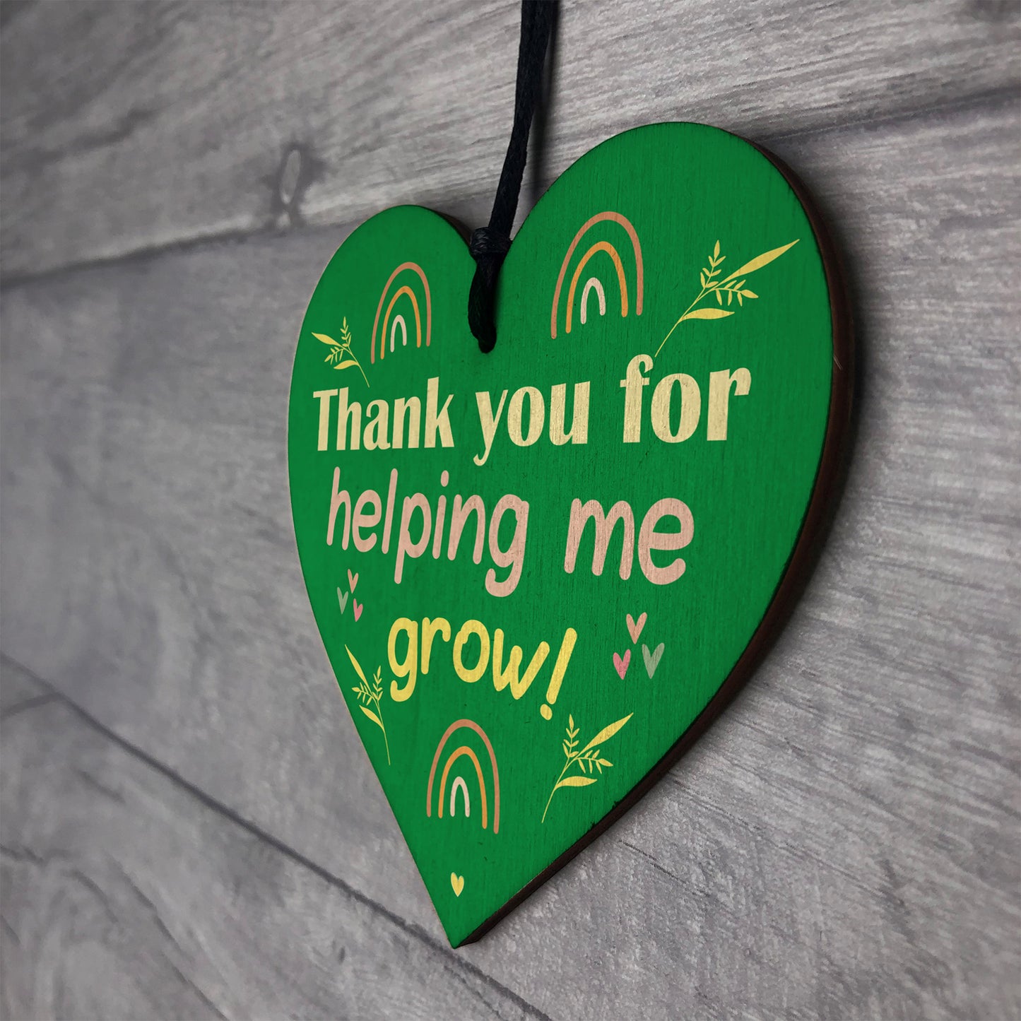 Special Thank You Gift Helping Me Grow Heart Sign Teacher Gifts