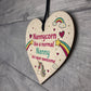 Gift For Nanny Birthday Christmas Wood Heart Unicorn Sign Gift