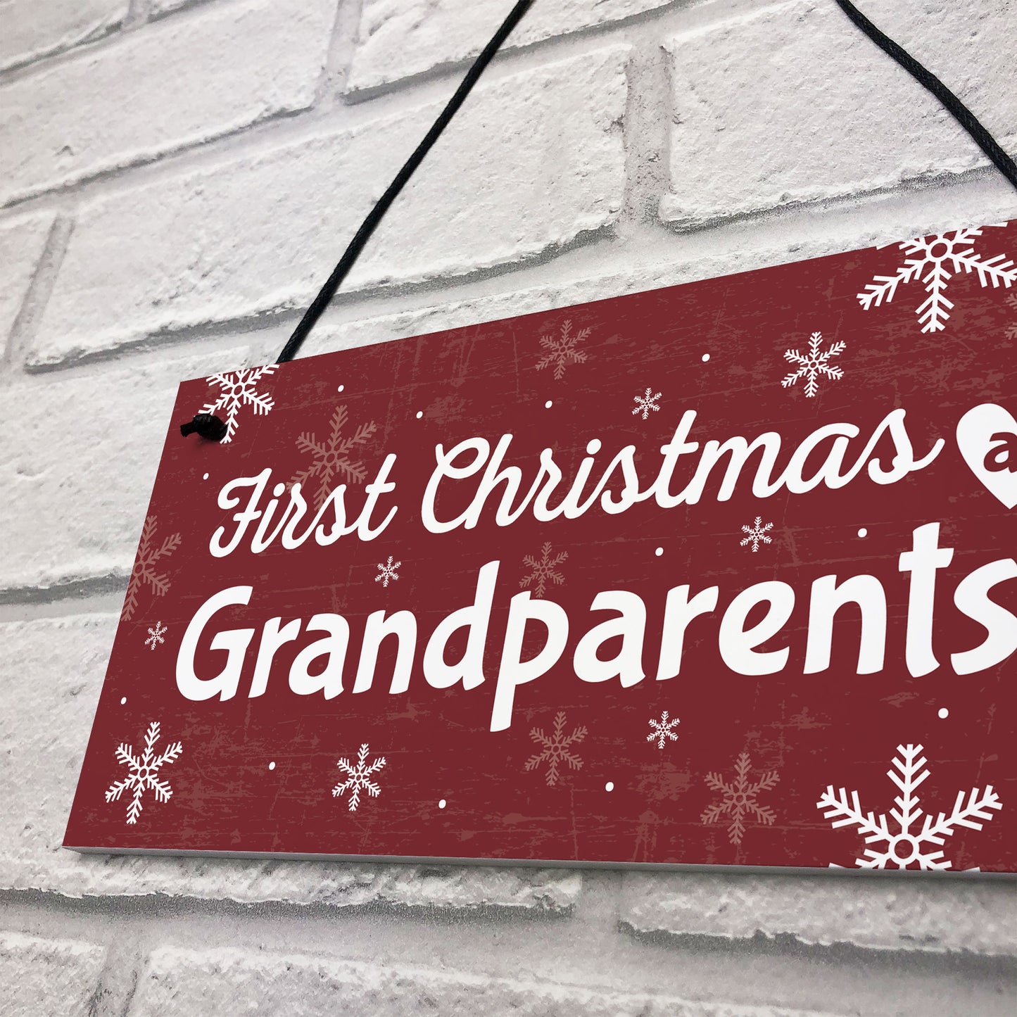 First 1st Christmas As Grandparents Plaque Xmas Gift For NAN