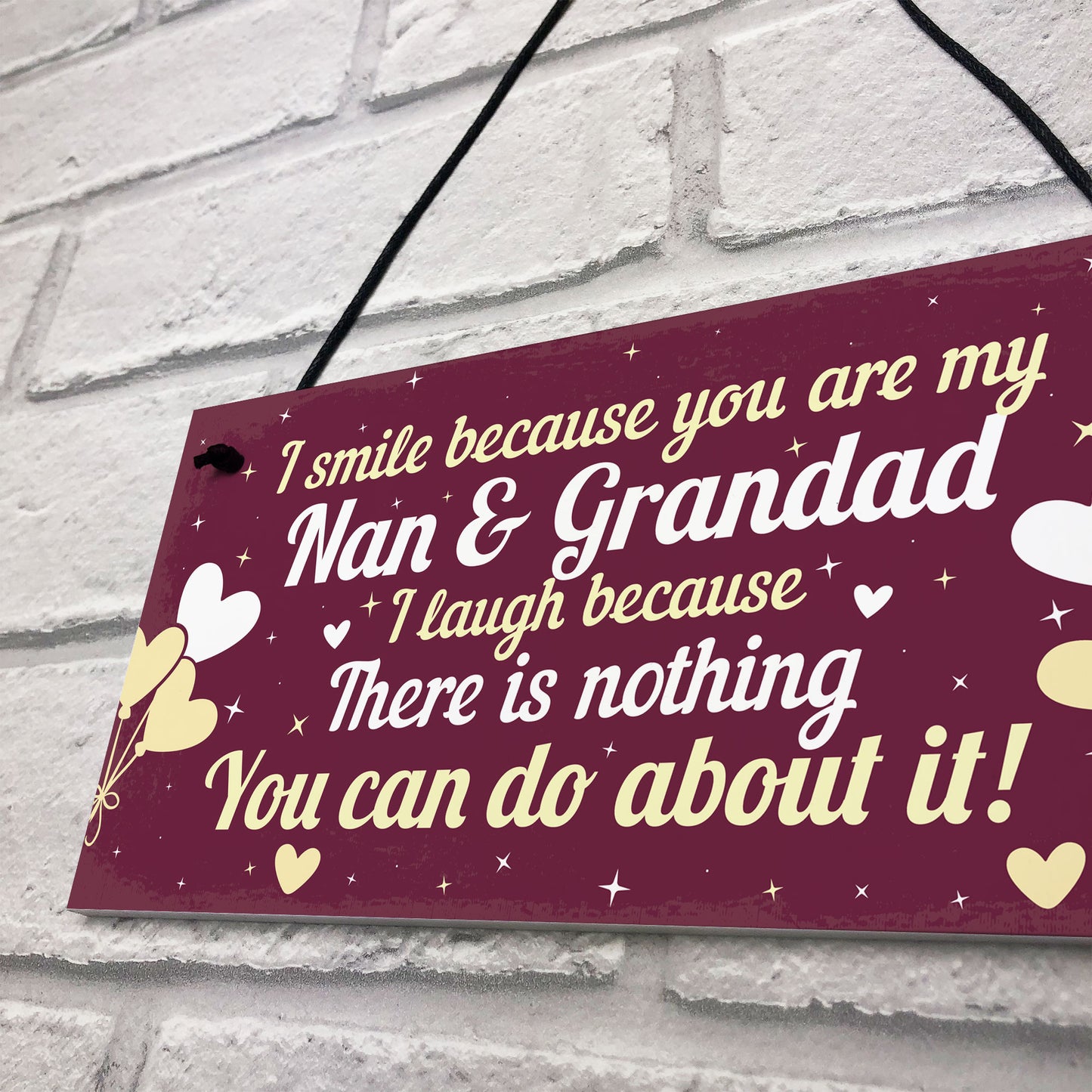 Funny Nan And Grandad Gift Plaque Novelty Grandparents Gift