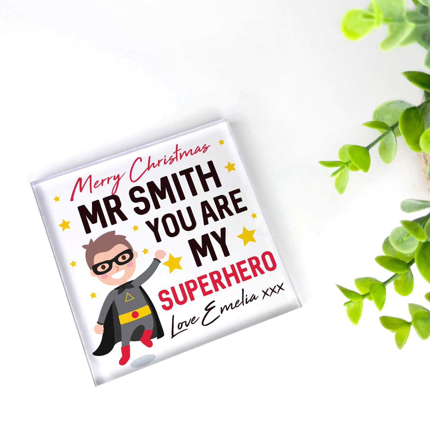 PERSONALISED Teacher Gifts For Men Superhero Gifts Teacher Gifts