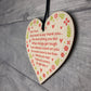 Mum Thank You Gifts Wooden Heart Sign Mothers Day Gifts