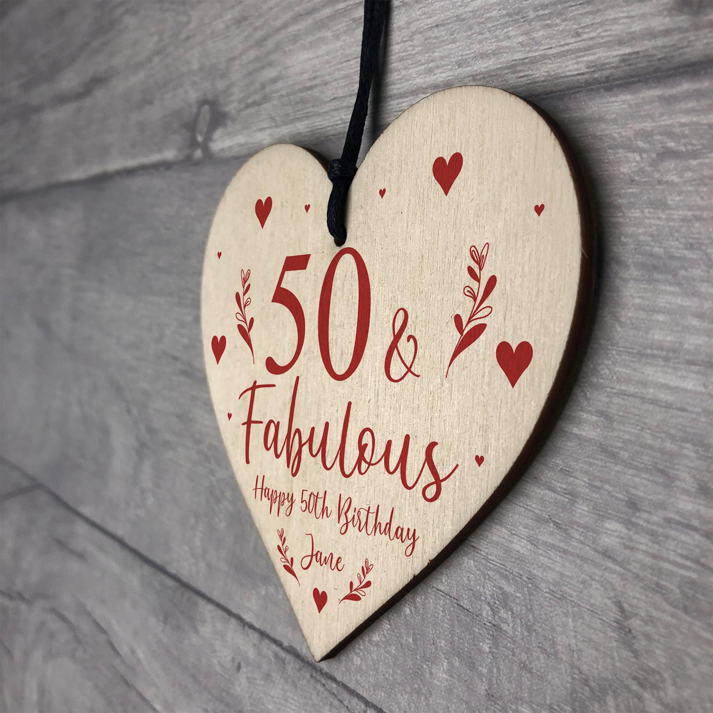 50th Birthday Gift For Mum Sister Auntie Personalised 50