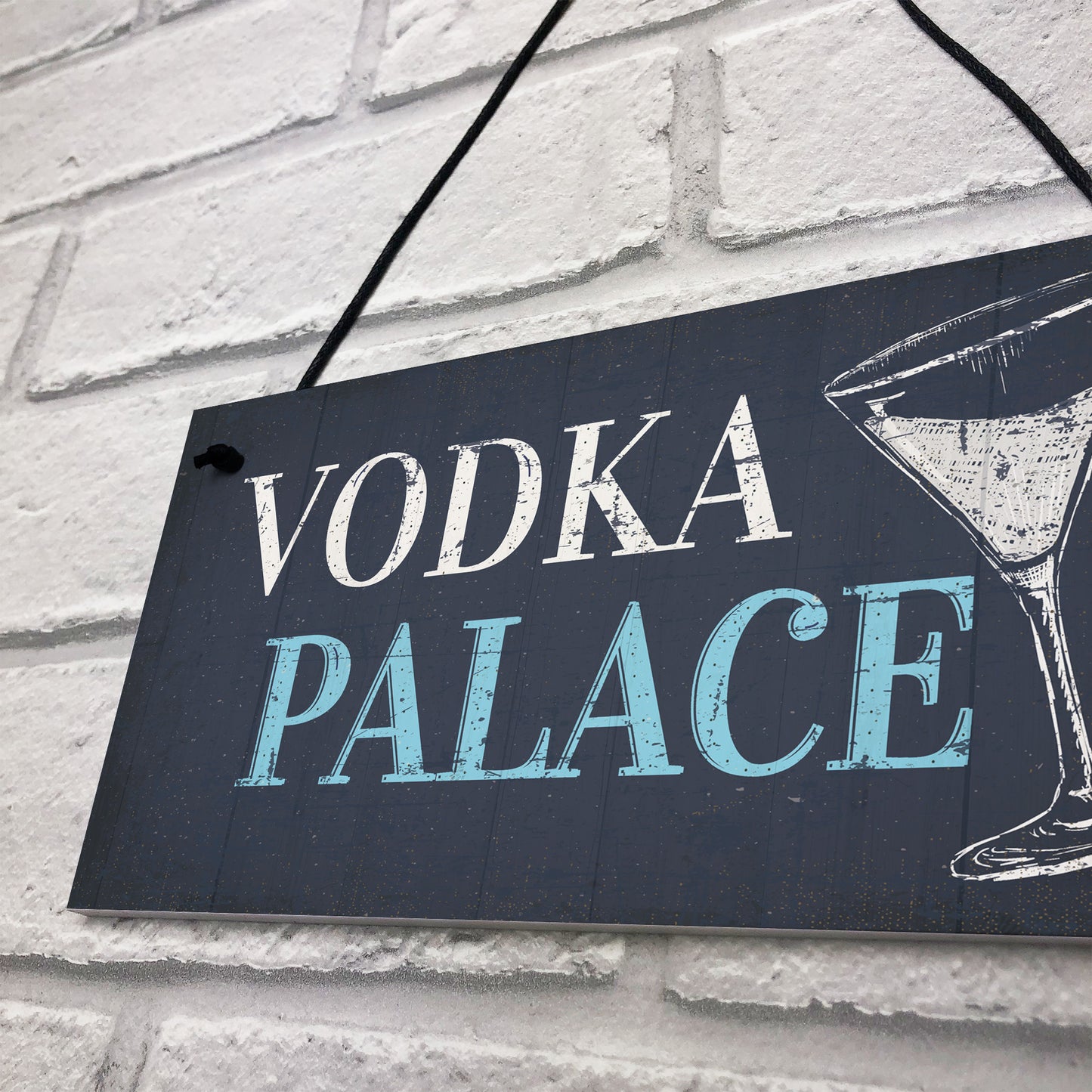 Vodka Palace Alcohol Gift Man Cave Home Bar Pub Plaque Sign