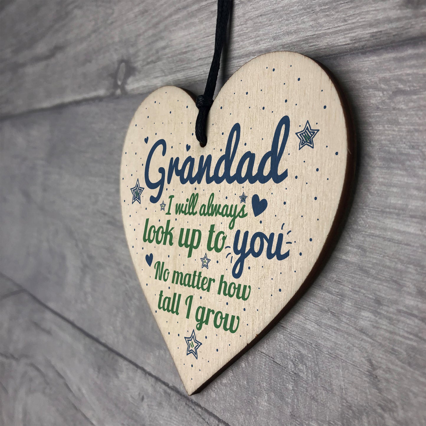 Gifts For Dad Grandad Grandpa Wooden Heart Birthday Men Gifts