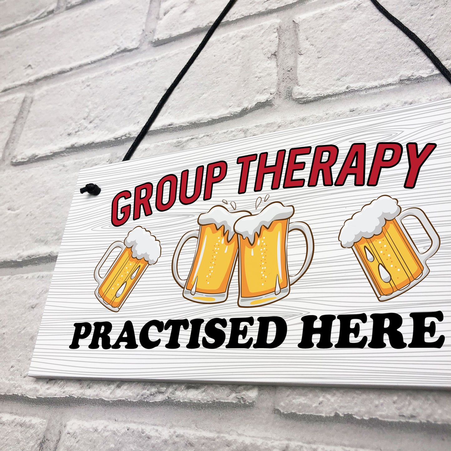 Funny GROUP THERAPY Sign Bar Signs And Plaques Home Decor