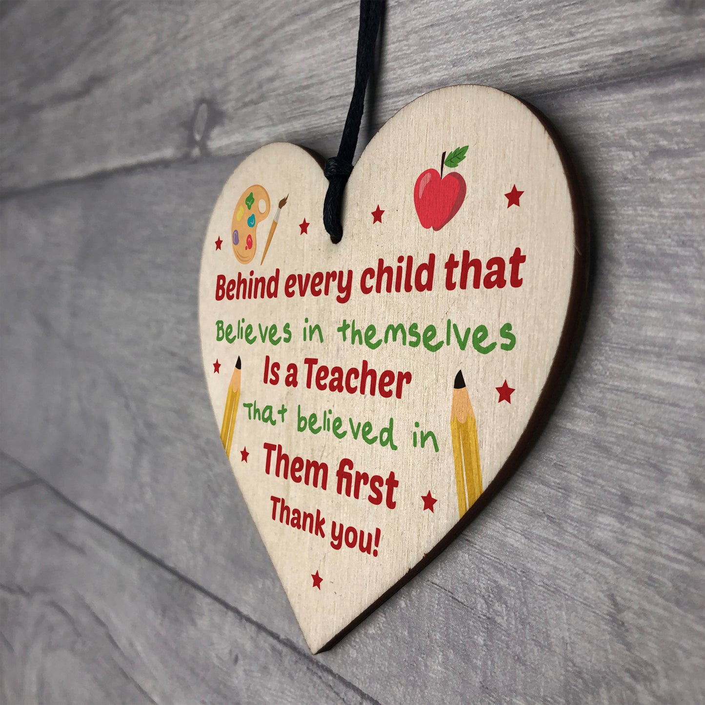 Thank You Teacher Gift Plaque Keepsake Leaving NURSERY School