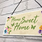 Home Sweet Home Sign Shabby Chic Housewarming New Home Gift