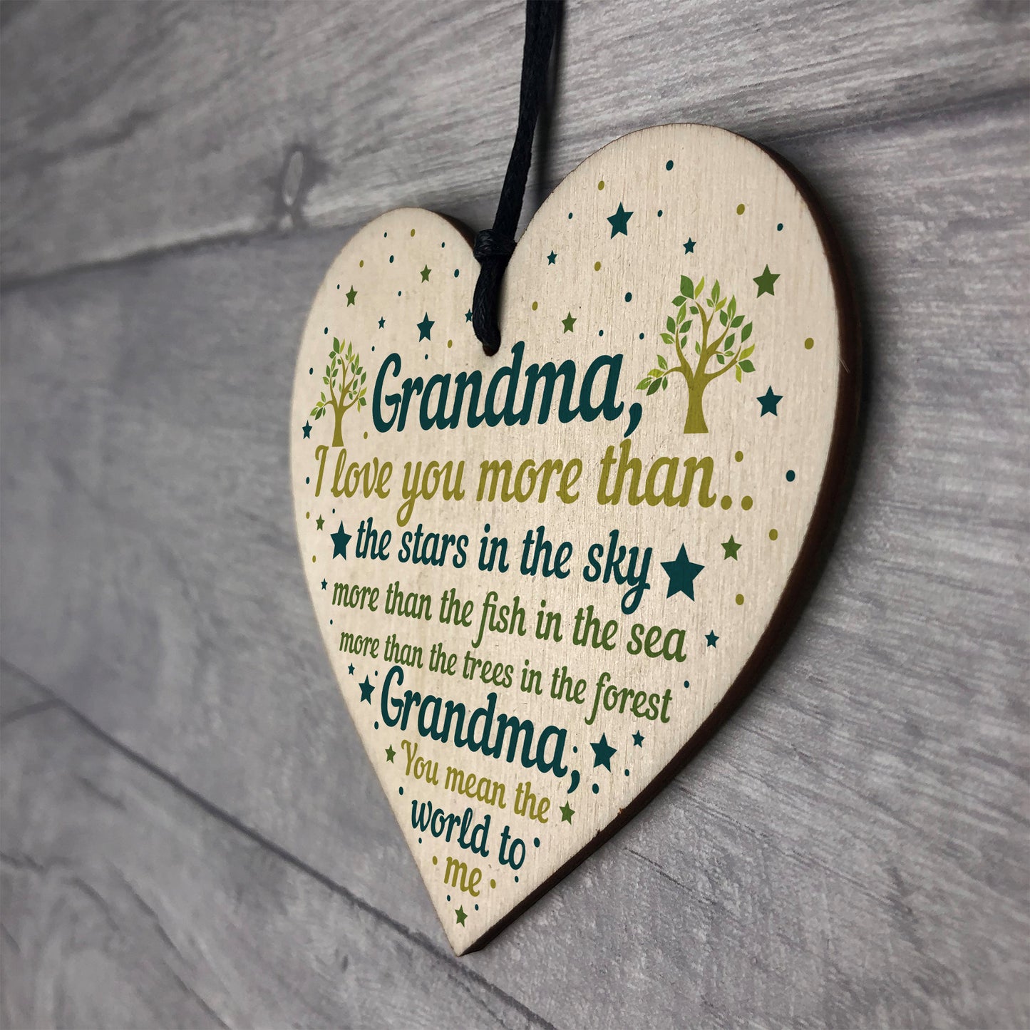 Grandma Gifts For Birthday Christmas Grandma Gifts Wood Heart