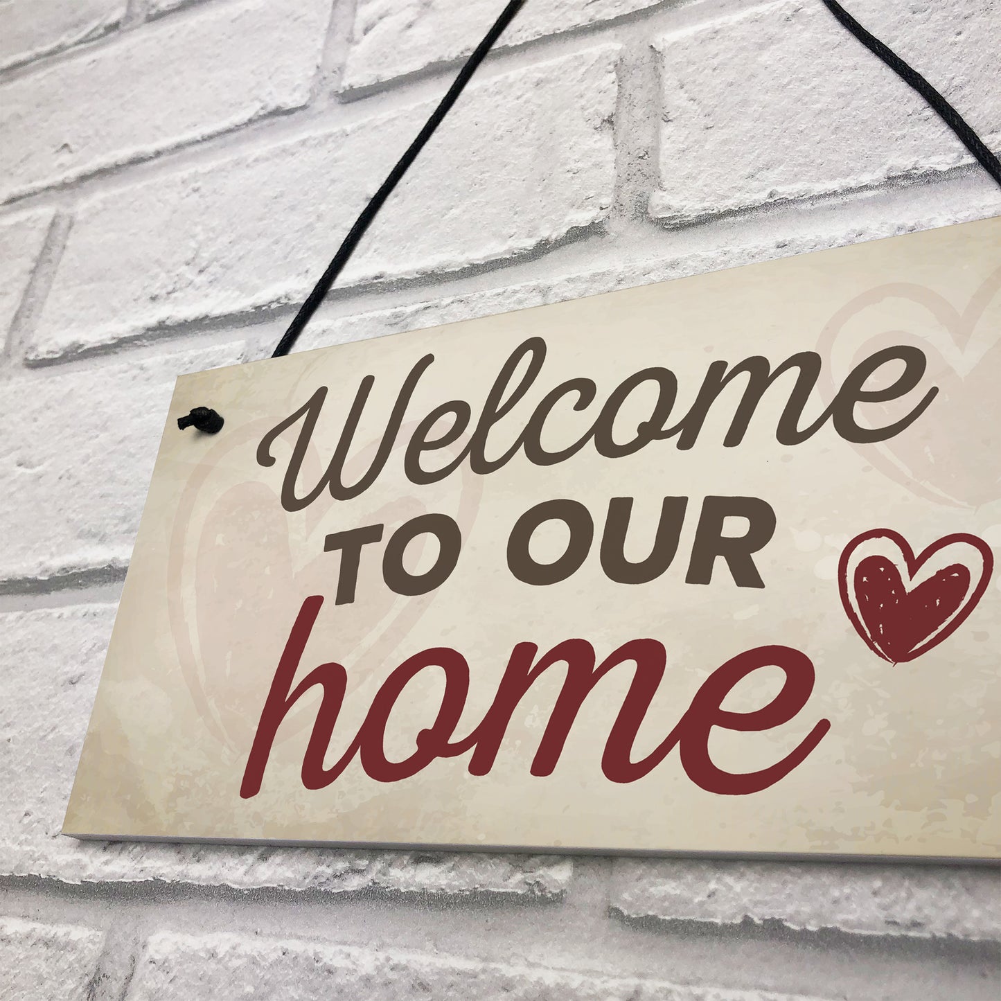 Welcome To Our Home House Wall Plaque Garden Gate Door Sign