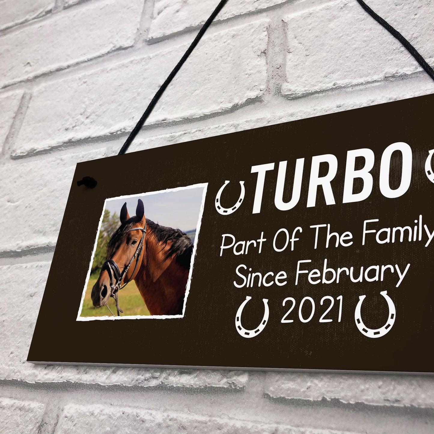 Personalised Horse Sign Hanging Stable Sign Horse Lover Gift