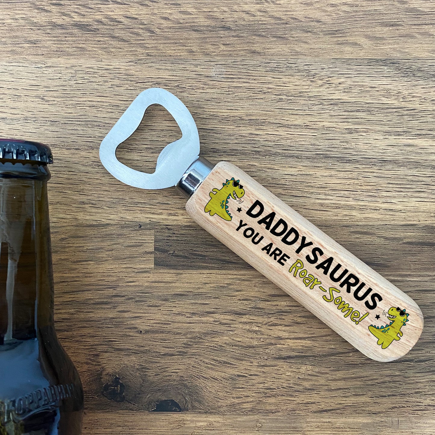 Fathers Day Gifts for Daddy ROARSOME Beer Bottle Opener Cute